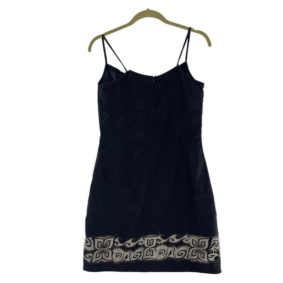 Coconut Pier Dress M Sleeveless Mini Babydoll Y2K Floral Vacation Sweetheart - Picture 5 of 12